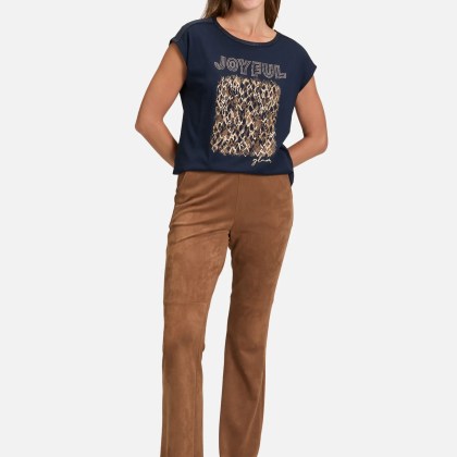 Blusenshirt mit U-Boot-Ausschnitt – Bild 2