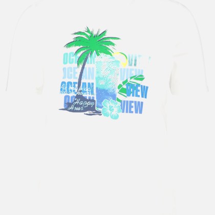 Basic Shirt mit Aufdruck – Bild 3