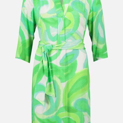 Blusenkleid mit Gürtel – Bild 3
