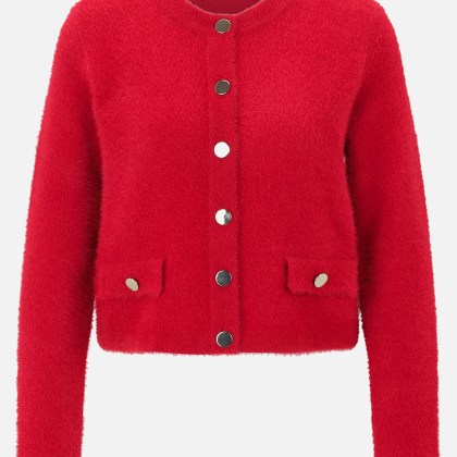 Casual-Strickjacke mit Knopfleiste – Bild 3