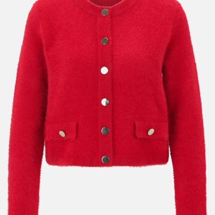 Casual-Strickjacke mit Knopfleiste – Bild 3