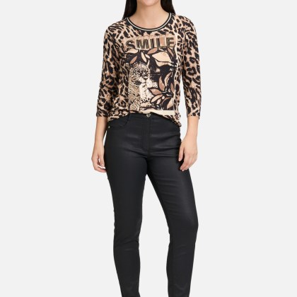 Basic Shirt mit Print – Bild 2