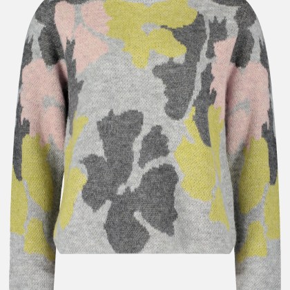 Grobstrick-Pullover mit Jacquard – Bild 3