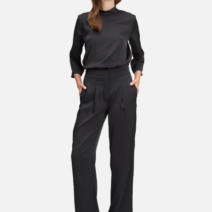 Schlupfbluse unifarben – Bild 2