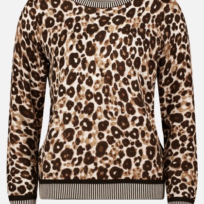 Strickpullover mit Animalprint – Bild 3