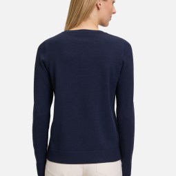 Basic-Strickpullover mit Rundhalsausschnitt Basic-Strickpullover mit Rundhalsausschnitt