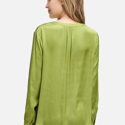 Satin-Bluse langarm Satin-Bluse langarm