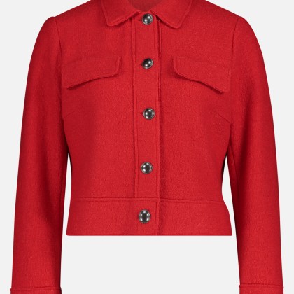 Blazer-Jacke mit aufgesetzten Taschen – Bild 3