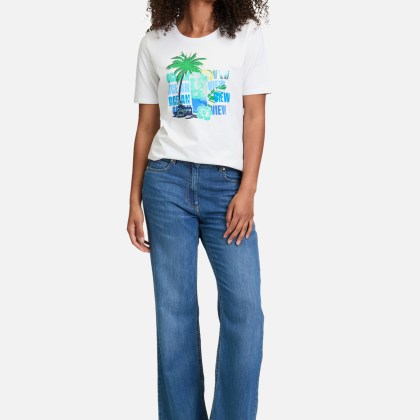 Basic Shirt mit Aufdruck – Bild 2