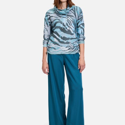 Strickpullover mit Print – Bild 2