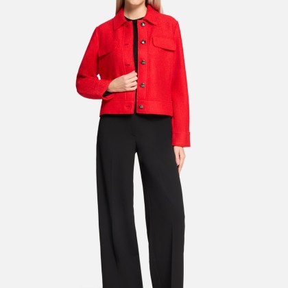 Blazer-Jacke mit aufgesetzten Taschen – Bild 2