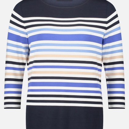 Basic Shirt mit U-Boot-Ausschnitt – Bild 3