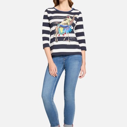 Basic Shirt mit Aufdruck – Bild 2