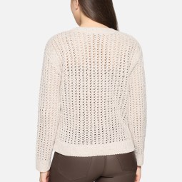 Grobstrick-Pullover mit Lochmuster Grobstrick-Pullover mit Lochmuster