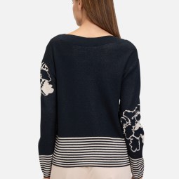 Feinstrickpullover mit Jacquard Feinstrickpullover mit Jacquard