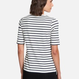 Ringelshirt mit Schmucksteinen Ringelshirt mit Schmucksteinen