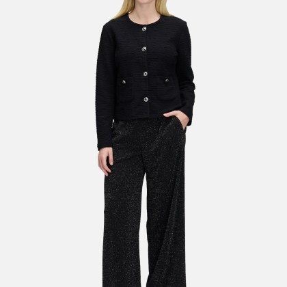 Sweatjacke mit Knöpfen – Bild 2