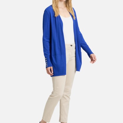 Feinstrickjacke mit Taschen – Bild 2