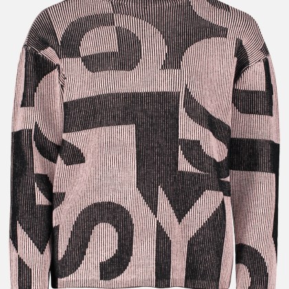 Grobstrick-Pullover mit Jacquard – Bild 3