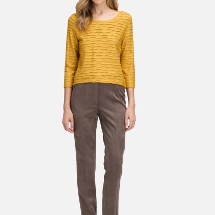 Basic Shirt mit Wellenstruktur – Bild 2