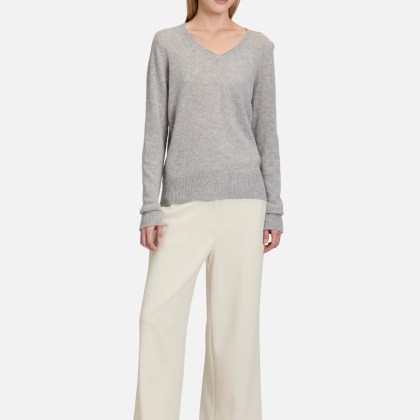 Kaschmir-Pullover mit V-Ausschnitt – Bild 2