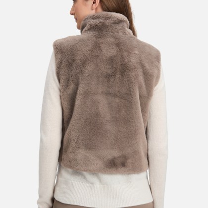 Plüschweste mit Reißverschluss Plüschweste mit Reißverschluss