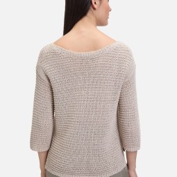 Grobstrick-Pullover mit 3/4 Arm Grobstrick-Pullover mit 3/4 Arm