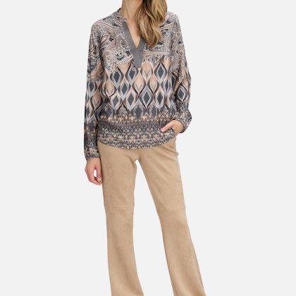 Longbluse mit Stehkragen – Bild 2