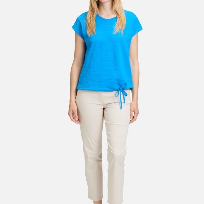 Strukturshirt mit Tunnelzug – Bild 2