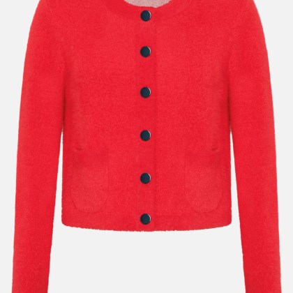 Strick-Cardigan mit aufgesetzten Taschen – Bild 3