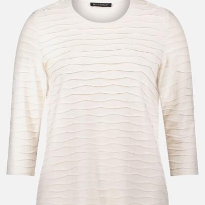 Basic Shirt mit Wellenstruktur – Bild 3