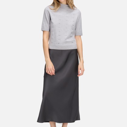 Feinstrickpullover mit Stehkragen – Bild 2