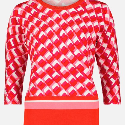 Basic-Strickpullover mit Print – Bild 3