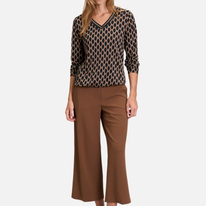 Blusenshirt mit V-Ausschnitt – Bild 2