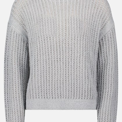 Strickpullover mit hohem Kragen – Bild 3