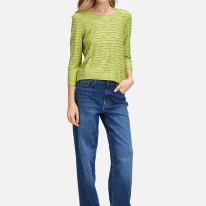 Basic Shirt mit Wellenstruktur – Bild 2