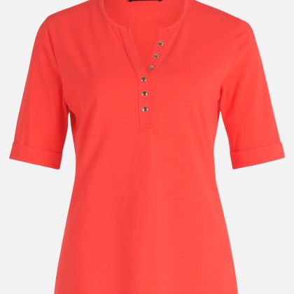 Basic Shirt mit Knöpfen – Bild 3