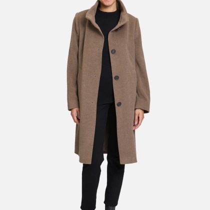 Wollmantel mit Kragen – Bild 2