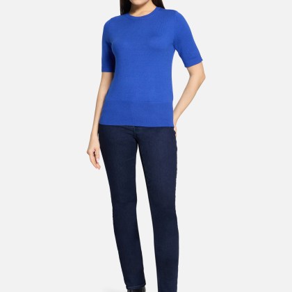 Basic-Pullover kurzarm – Bild 2