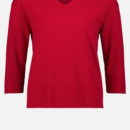 Feinstrickpullover mit V-Ausschnitt – Bild 3