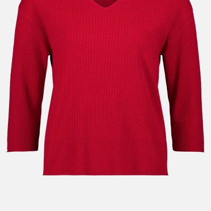 Feinstrickpullover mit V-Ausschnitt – Bild 3