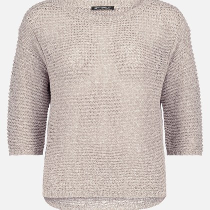 Grobstrick-Pullover mit 3/4 Arm – Bild 3