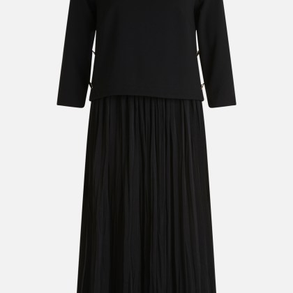 Jerseykleid mit Plissee – Bild 2