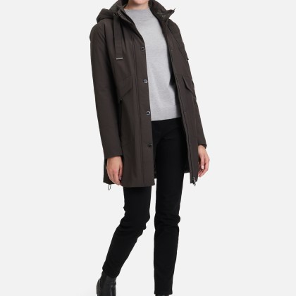 Outdoorjacke mit abnehmbarer Kapuze – Bild 2