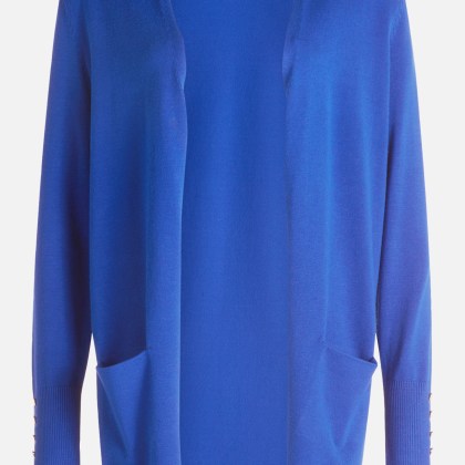 Feinstrickjacke mit Taschen – Bild 3