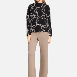 Sweatshirt mit Rippenstruktur Sweatshirt mit Rippenstruktur