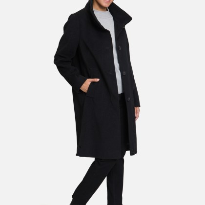 Wollmantel mit Kragen – Bild 2