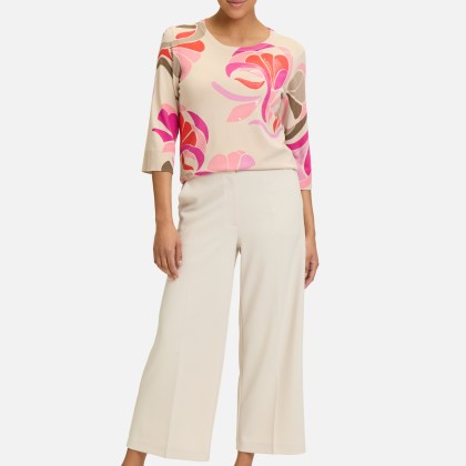 Feinstrickpullover mit Print – Bild 2