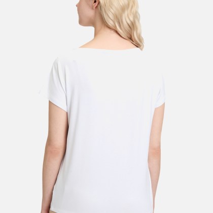 Basic Shirt mit U-Boot-Ausschnitt Basic Shirt mit U-Boot-Ausschnitt