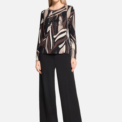 Basic Shirt mit Rippbündchen – Bild 2